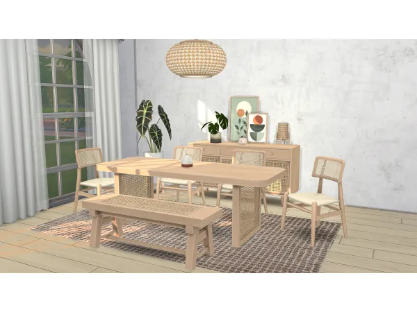 Maxis Match Boho Dining - The Sims 4 Custom Content