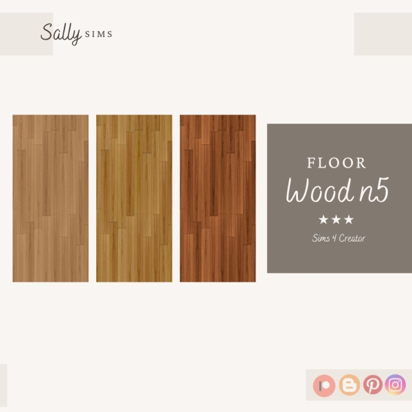 Alpha Floor WOOD N5 by sally4sims - The Sims 4 Custom Content