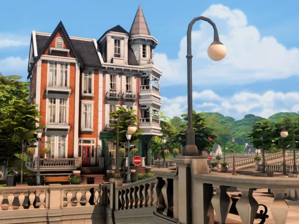 Maxis Match Townhouses (NO ) by plumbobkingdom - The Sims 4 Custom Content