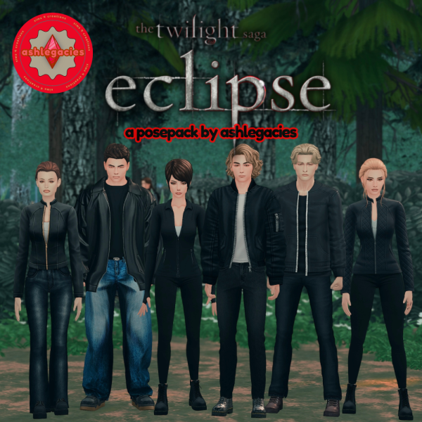 Maxis Match Eclipse Posepack by ashlegacies - The Sims 4 Custom Content