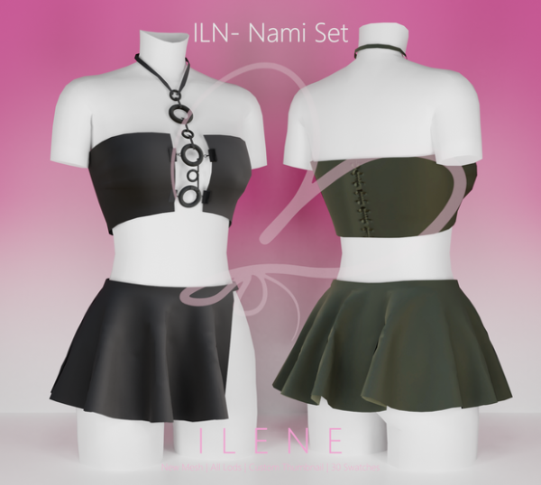 Mix ILN Nami Set by ilenes4 - The Sims 4 Custom Content