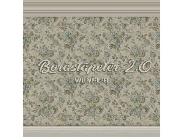 Mix Boråstapeter Wallpaper Set 20 by Sooky88 - The Sims 4 Custom Content