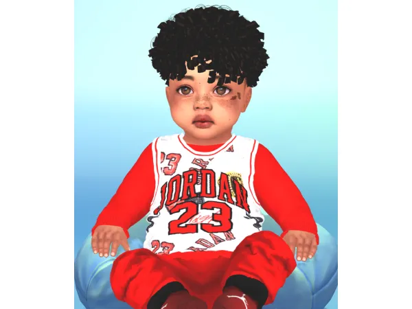 Sims 4 Mix Cabelos Infantis Masculinos CC: KHADIJAH551 SHAKE ’ GO V2 HAIR CONVERSION FOR CHILD ,TODDLER AND INFANT by yourjinworld