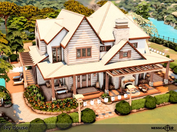 Maxis Match Ivy House by nesscasims - The Sims 4 Custom Content