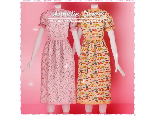 Maxis Match Annelie Dress by Irisarity - The Sims 4 Custom Content