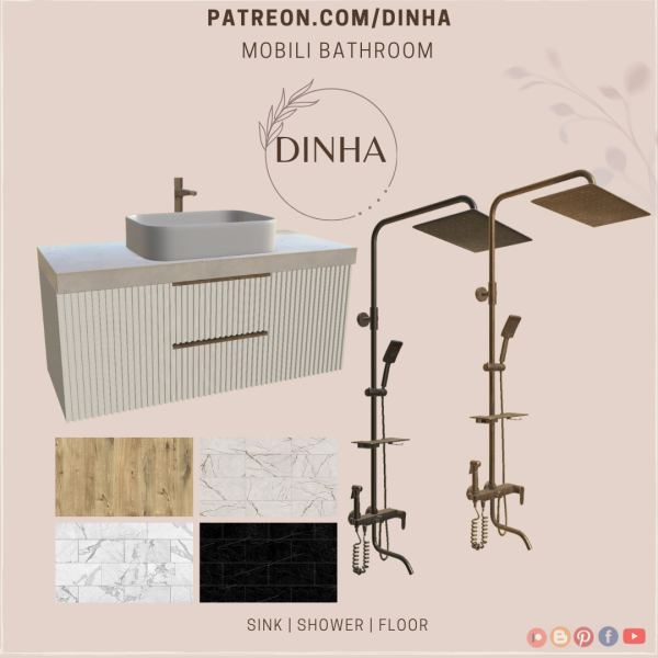 Alpha Mobili Bathroom by dinhagamer - The Sims 4 Custom Content