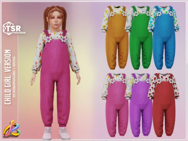 Alpha Girl Outfit 298 Child by RobertaPLobo - The Sims 4 Custom Content