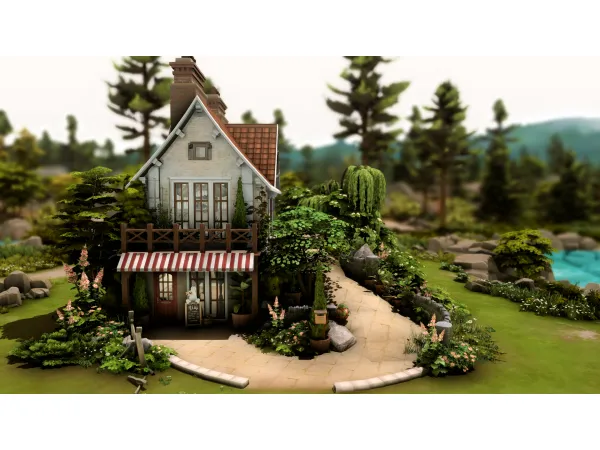 Maxis Match Copperdale Tiny House by PlumbobKingdom - The Sims 4 Custom Content