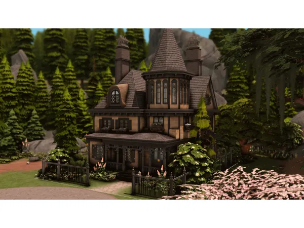 Dark Academia Witch House III By PlumbobKingdom