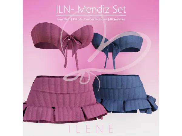 Mix ILN Mendiz Set by ILENES4 - The Sims 4 Custom Content