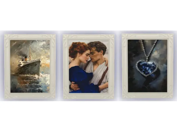 Mix Titanic Oil Painting by Pixie Bluntz - The Sims 4 Custom Content