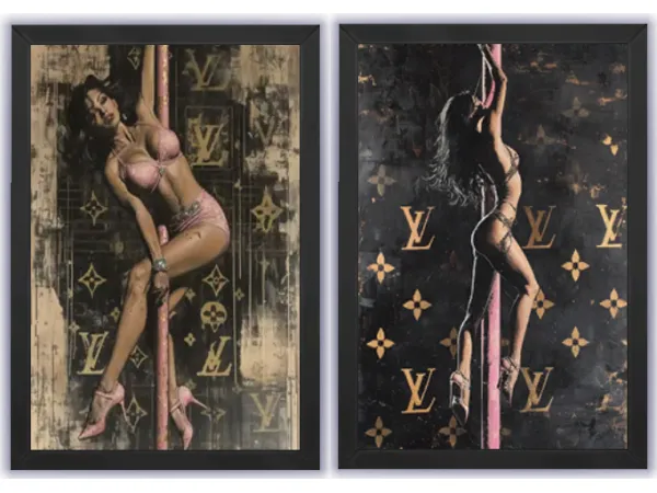 Mix Luxury Pole Dancer Wall Art by Pixie Bluntz - The Sims 4 Custom Content