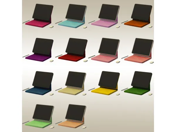 Jacky93sims Modern Elegance Eames Chair and iSimpad in Poppet Color - The Sims 2 Custom Content