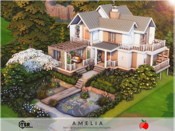Maxis Match Amelia no by melapples - The Sims 4 Custom Content