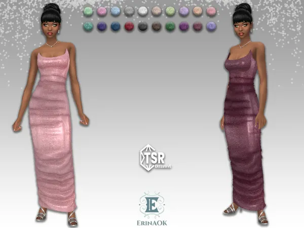 Maxis Match Womens Gown 123124 by ErinAOK - The Sims 4 Custom Content