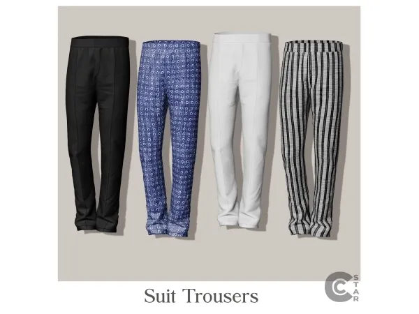 Alpha Suit Trousers cool_content_star - The Sims 4 Custom Content