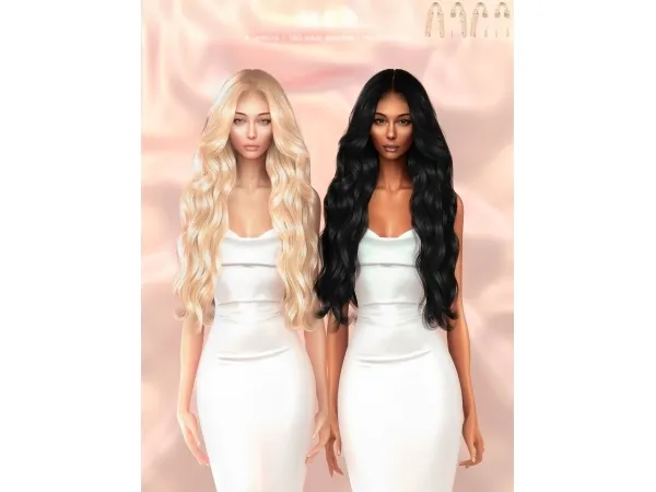 Alpha Mer Hairstyle - The Sims 4 Custom Content