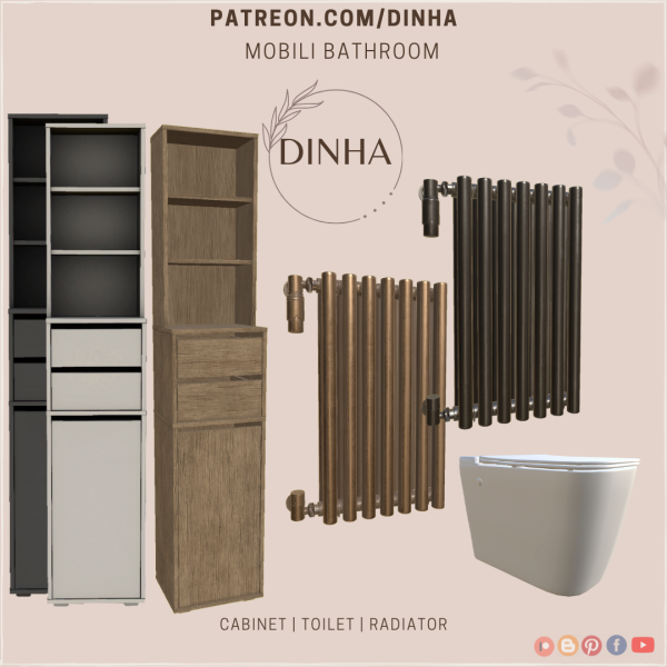Alpha Mobili Bathroom Part2 by dinhagamer - The Sims 4 Custom Content