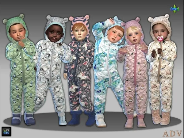 Mix Winter outfits for toddlers - The Sims 4 Custom Content