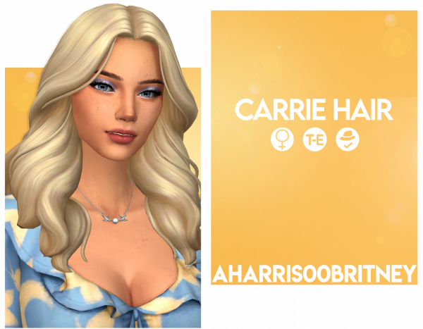 Maxis Match Carrie Hair by simsfinds - The Sims 4 Custom Content