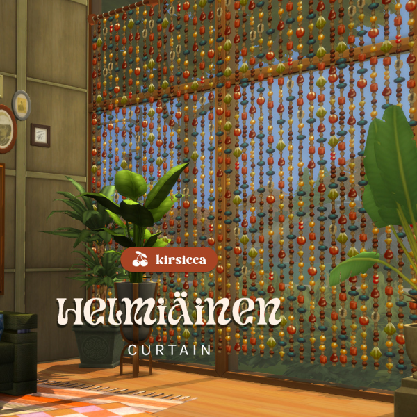 Maxis Match HELMIÄINEN CURTAIN by simsfinds - The Sims 4 Custom Content