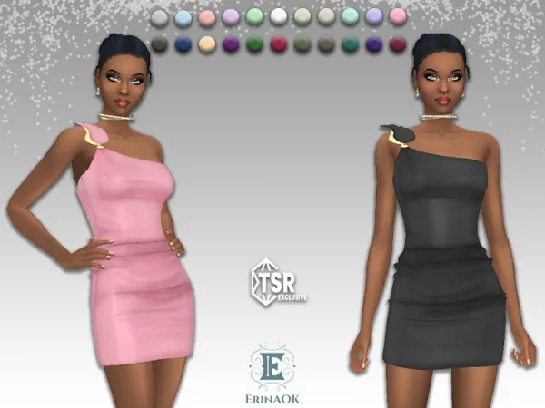 Maxis Match Womens Dress 010225 by ErinAOK - The Sims 4 Custom Content