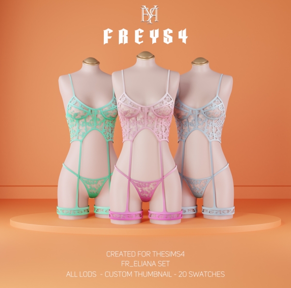Alpha FR_Eliana Set by freys4 - The Sims 4 Custom Content