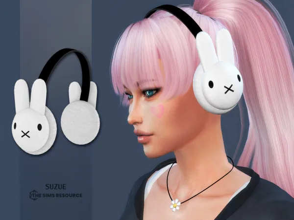 Maxis Match Bunny Earmuffs by Suzue - The Sims 4 Custom Content