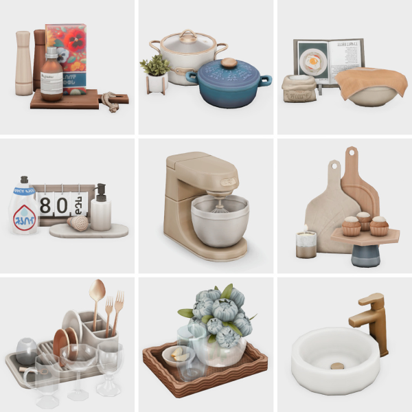 Maxis Match modern kitchen essentials sims 4 finds by simsfinds - The Sims 4 Custom Content