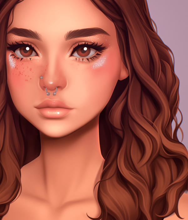 Maxis Match Cheek Highlighter by simsfinds - The Sims 4 Custom Content