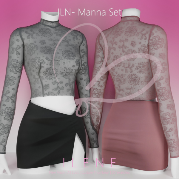 Maxis Match ILN Manna Set by ilenes4 - The Sims 4 Custom Content