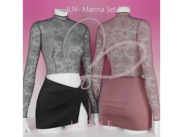 Maxis Match ILN Manna Set by ILENES4 - The Sims 4 Custom Content