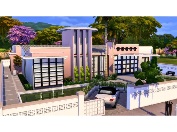 Mix CREMMA VILLA by SyLoeSy - The Sims 4 Custom Content