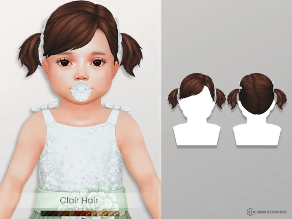 Maxis Match Clair Hair Toddler by MSQSIMS - The Sims 4 Custom Content