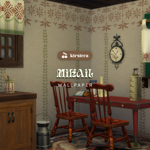 Maxis Match MIHAIL WALLPAPER by simsfinds - The Sims 4 Custom Content
