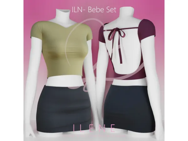Maxis Match ILN Bebe Set by ILENES4 - The Sims 4 Custom Content