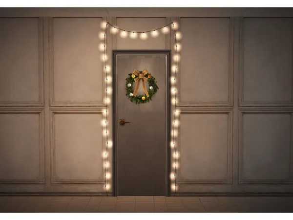 Wall String Lights Add Ons - The Sims 2 Custom Content