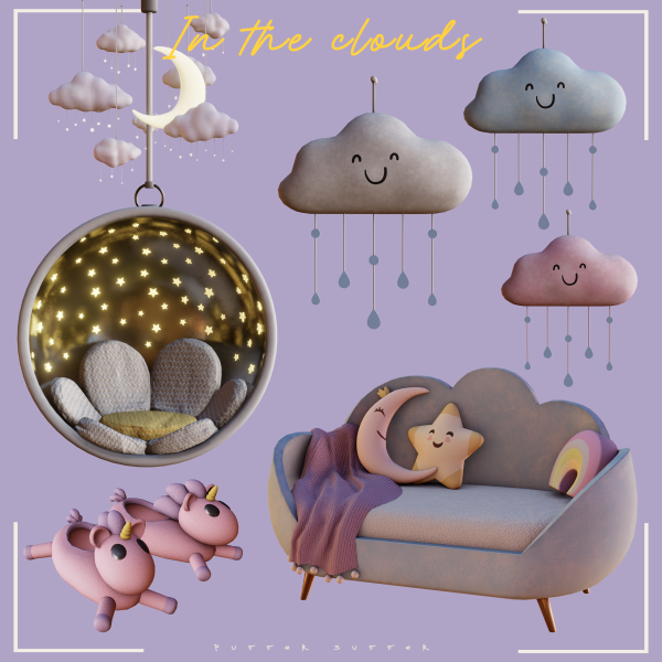 Alpha pack In the clouds (early access 120421) by puffersuffer - The Sims 4 Custom Content