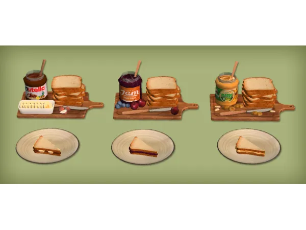 Sweet Sandwiches Food for - The Sims 2 Custom Content