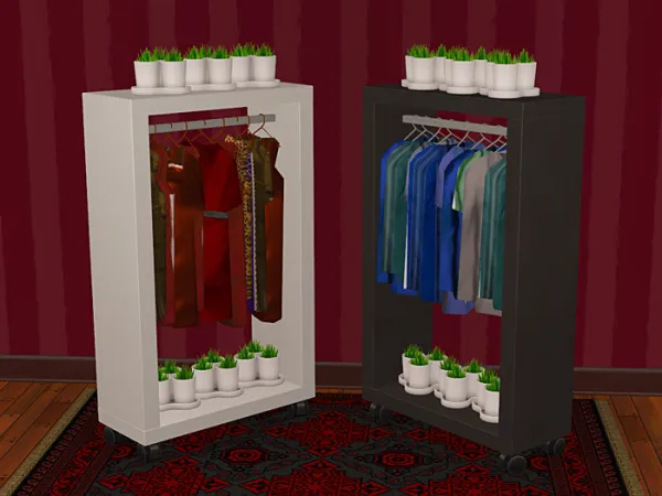 Lack Clothing Racks - The Sims 2 Custom Content