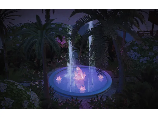 FloatingLotusSet by PF - The Sims 2 Custom Content