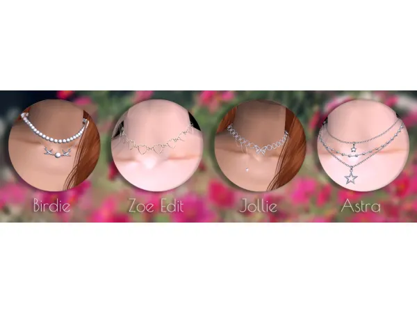 Four new 4t2 Simpliciatys necklaces - The Sims 2 Custom Content