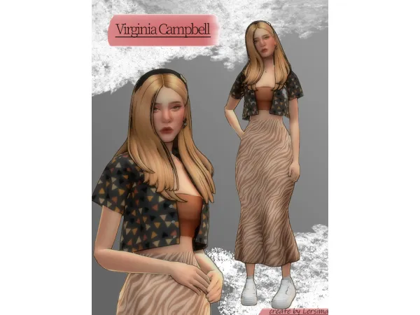 Maxis Match Virginia Campbell by vasimova - The Sims 4 Custom Content