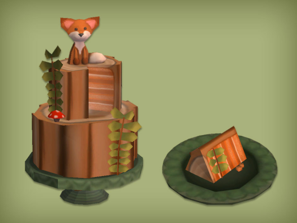Woodland Cake for by simsfinds - The Sims 2 Custom Content