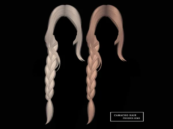 Alpha Camacho Hair - The Sims 4 Custom Content