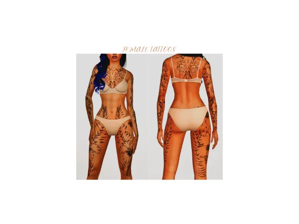 Random Tattoo 6 4T3 CONVERSIONS - The Sims 3 Custom Content