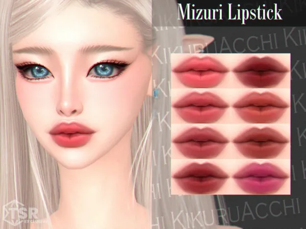 Maxis Match Mizuri Lipstick by Kikuruacchi - The Sims 4 Custom Content
