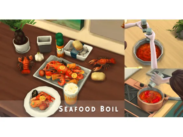 Maxis Match December 2024 Recipe_Seafood Boil by oni28 - The Sims 4 Custom Content