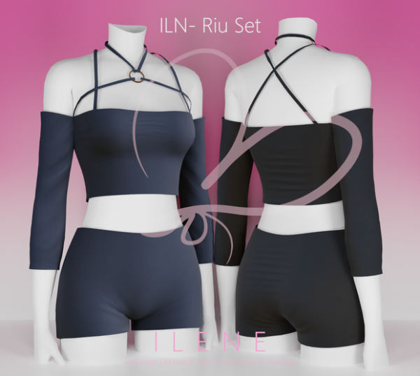 Alpha ILN Riu Set by ilenes4 - The Sims 4 Custom Content
