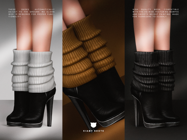 Alpha Kiamy Boots by madcat - The Sims 4 Custom Content